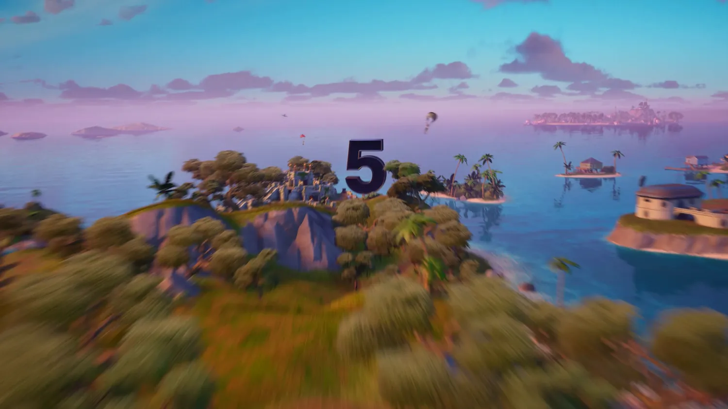 UE5 Fortnite Island flythrough, still 4